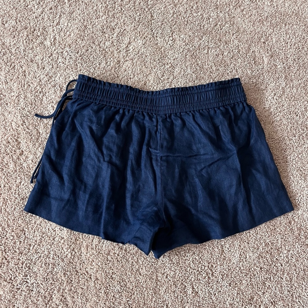 blue mini shorts
